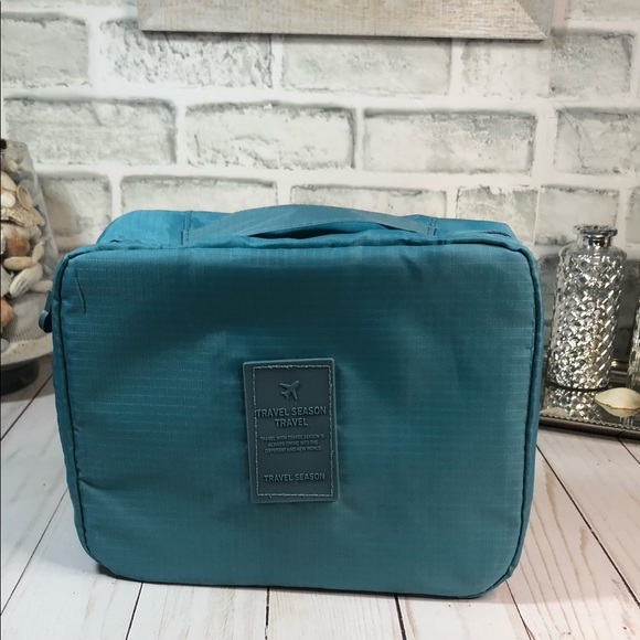 Travel Season Toiletry Travel Bag in Navy or Teal - Picture 4 of 16